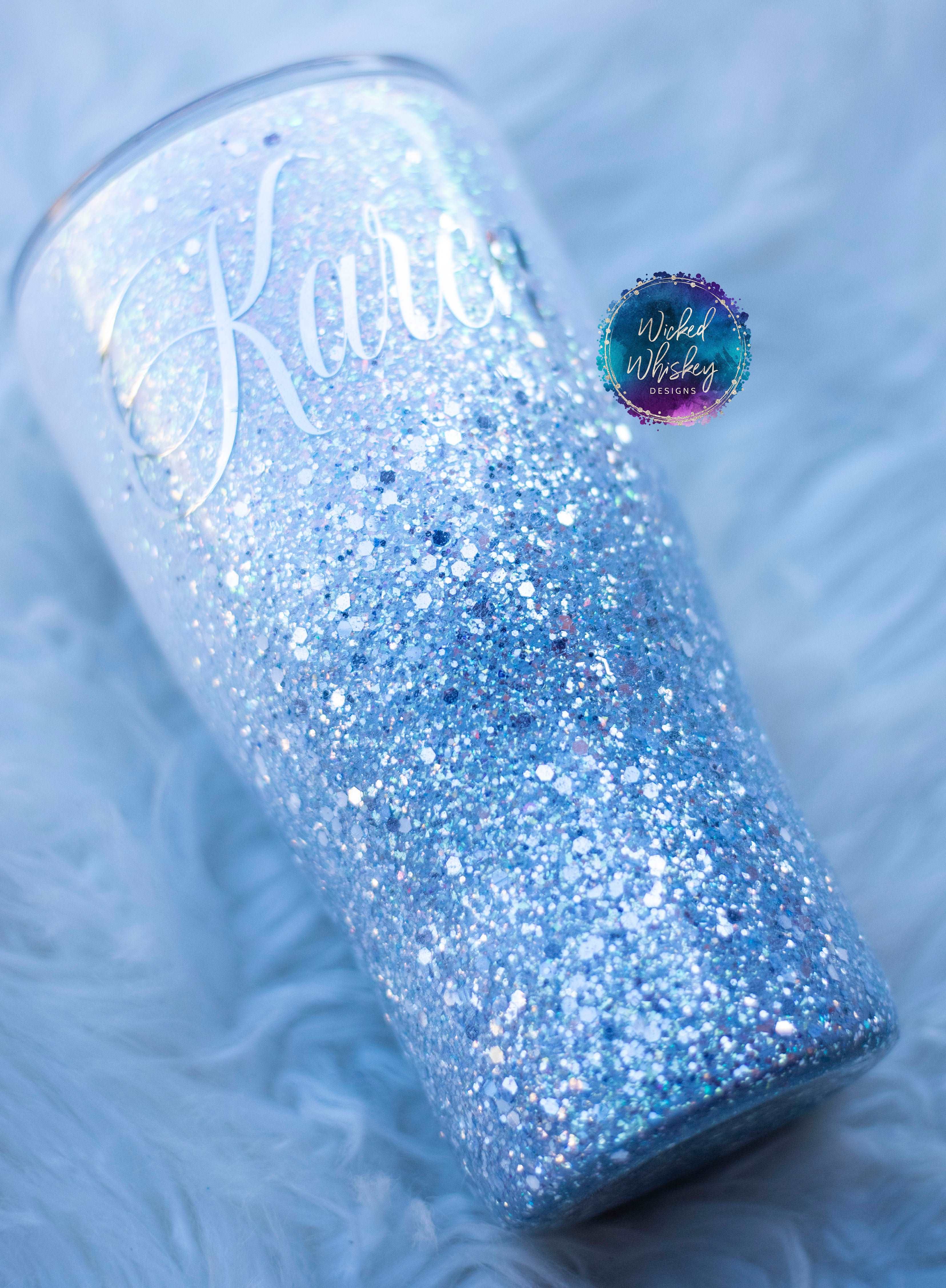 Glitter Tumbler (Custom Cup) 30oz/20oz Stainless/Epoxy Many COLORS You  Choose!