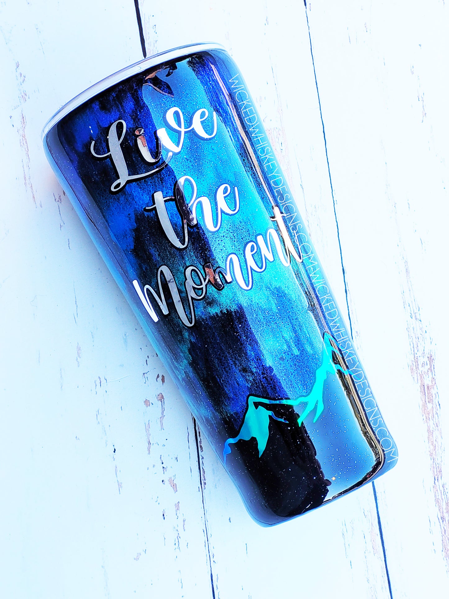 Northern Lights Glitter Tumbler | Personalized Tumblers