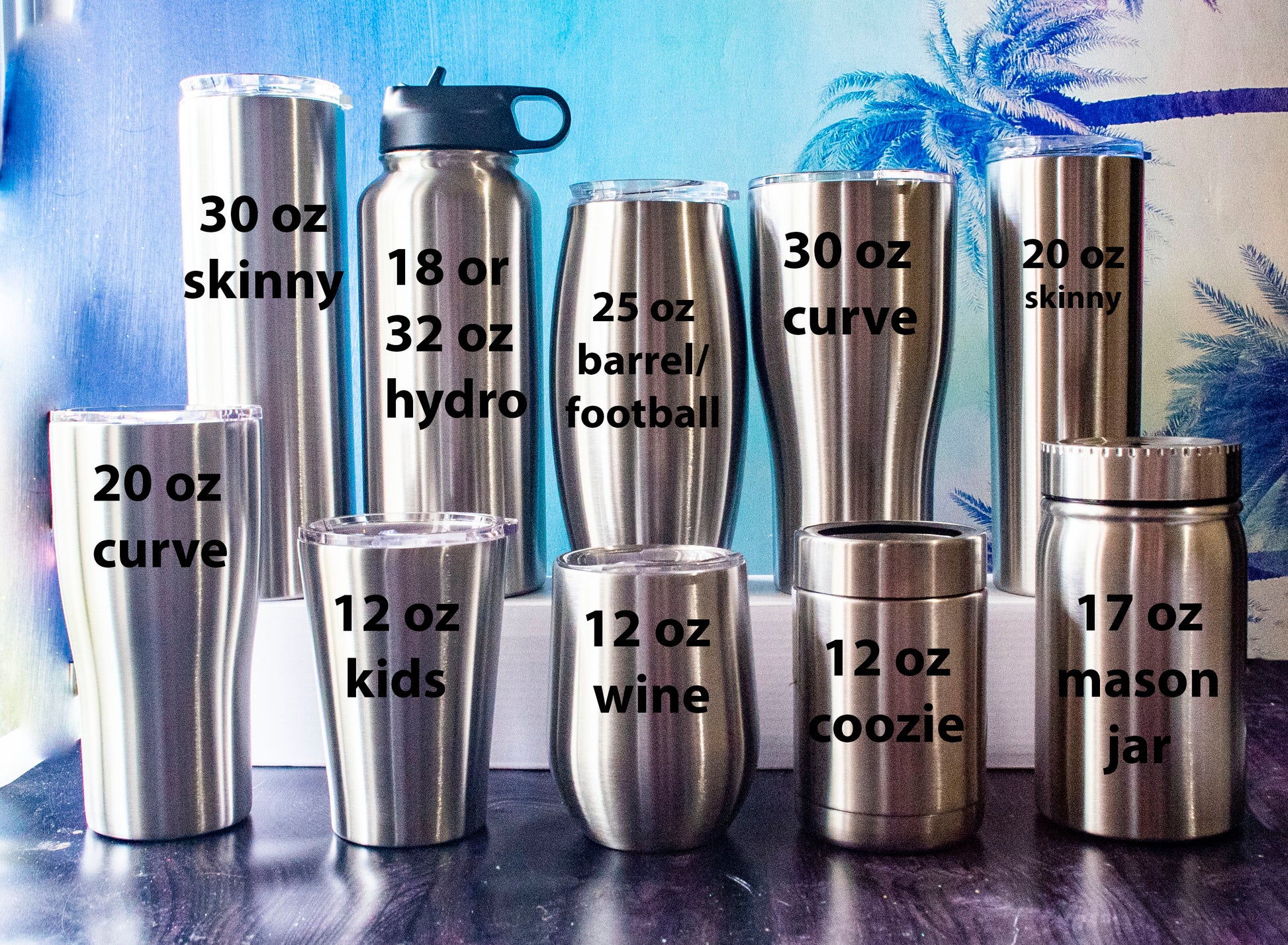 12oz Stainless Steel Tumbler Vacation Kids Cup