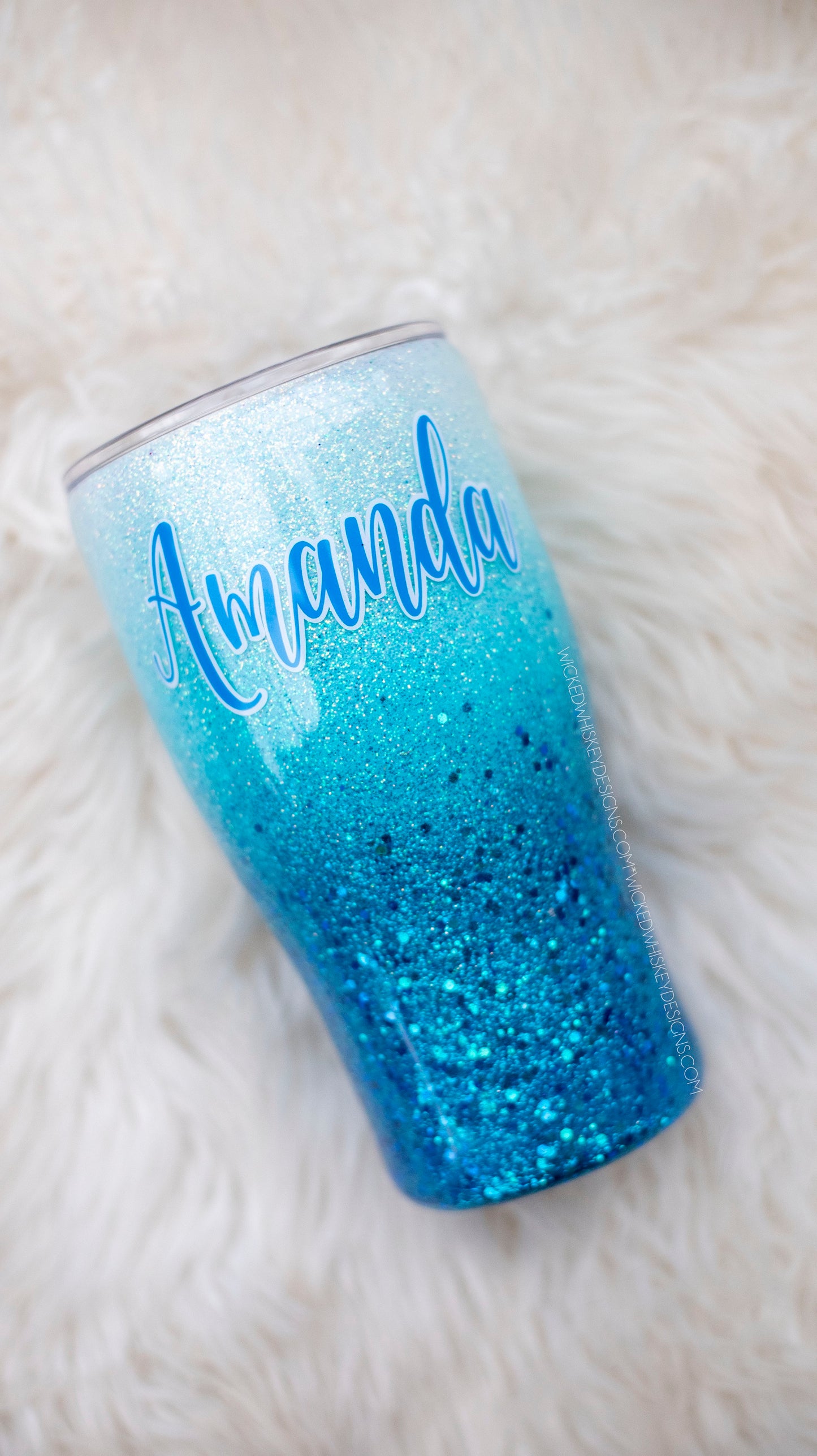 Blue Ombre • 40 oz Tumbler – Calligraphy Creations In KY