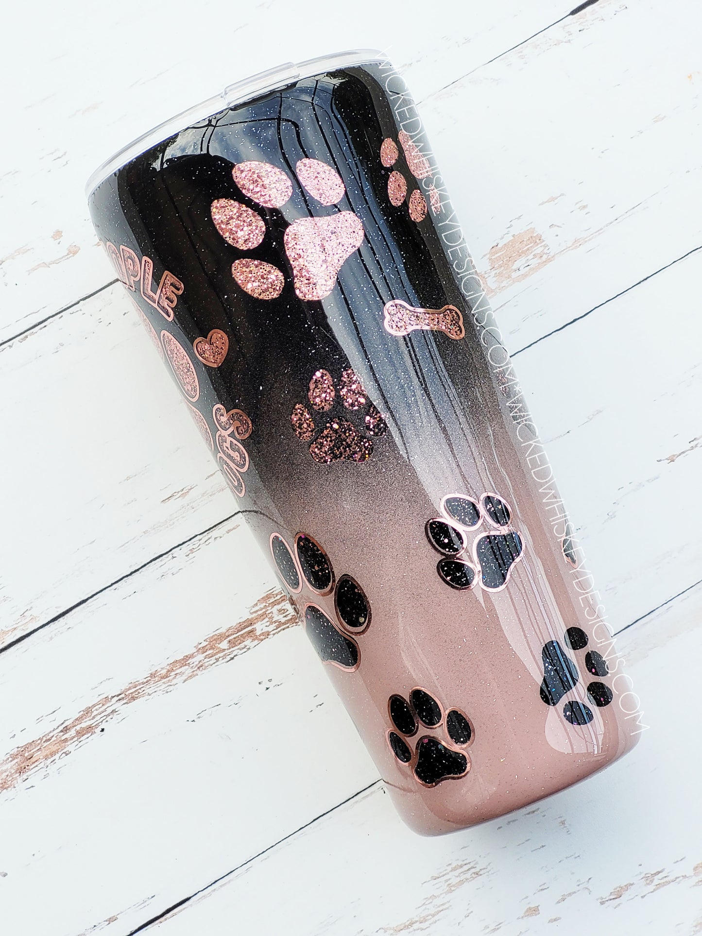 More Dogs Glitter Tumbler | Personalized Tumblers