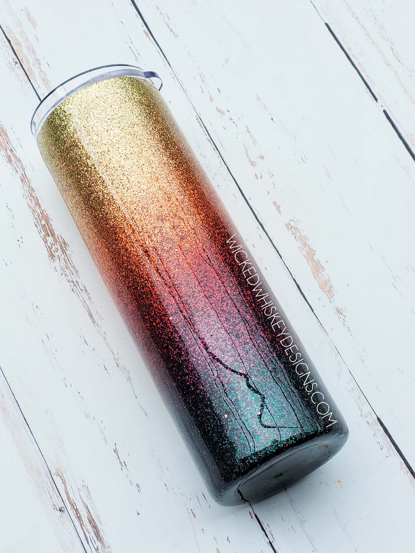 Fall Ombre Glitter Tumbler | Personalized Tumblers