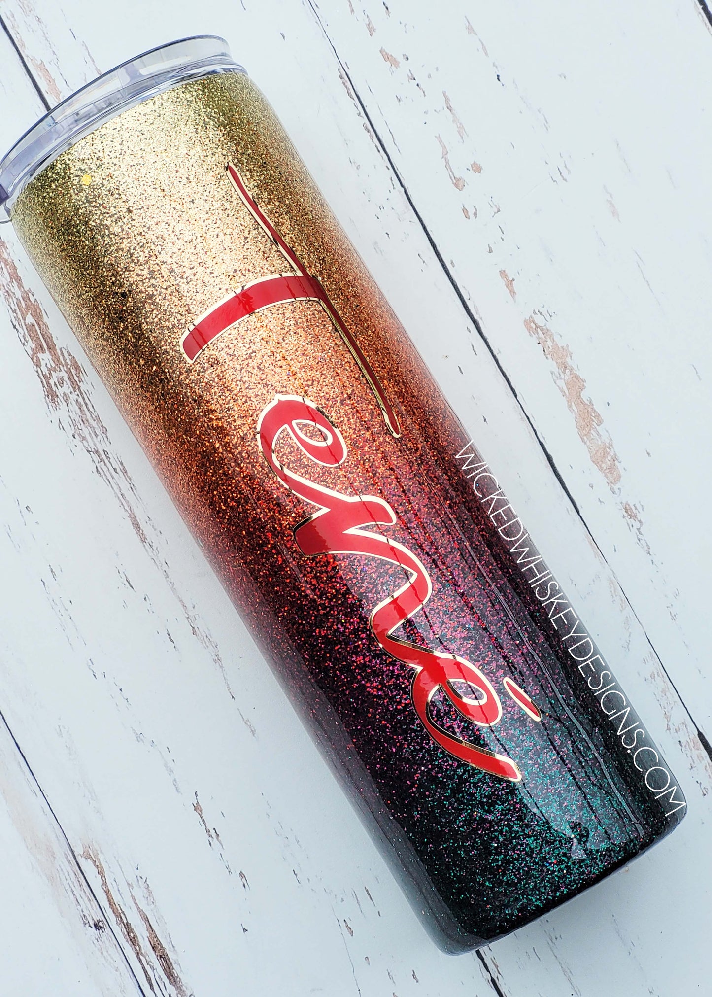 Fall Ombre Glitter Tumbler | Personalized Tumblers